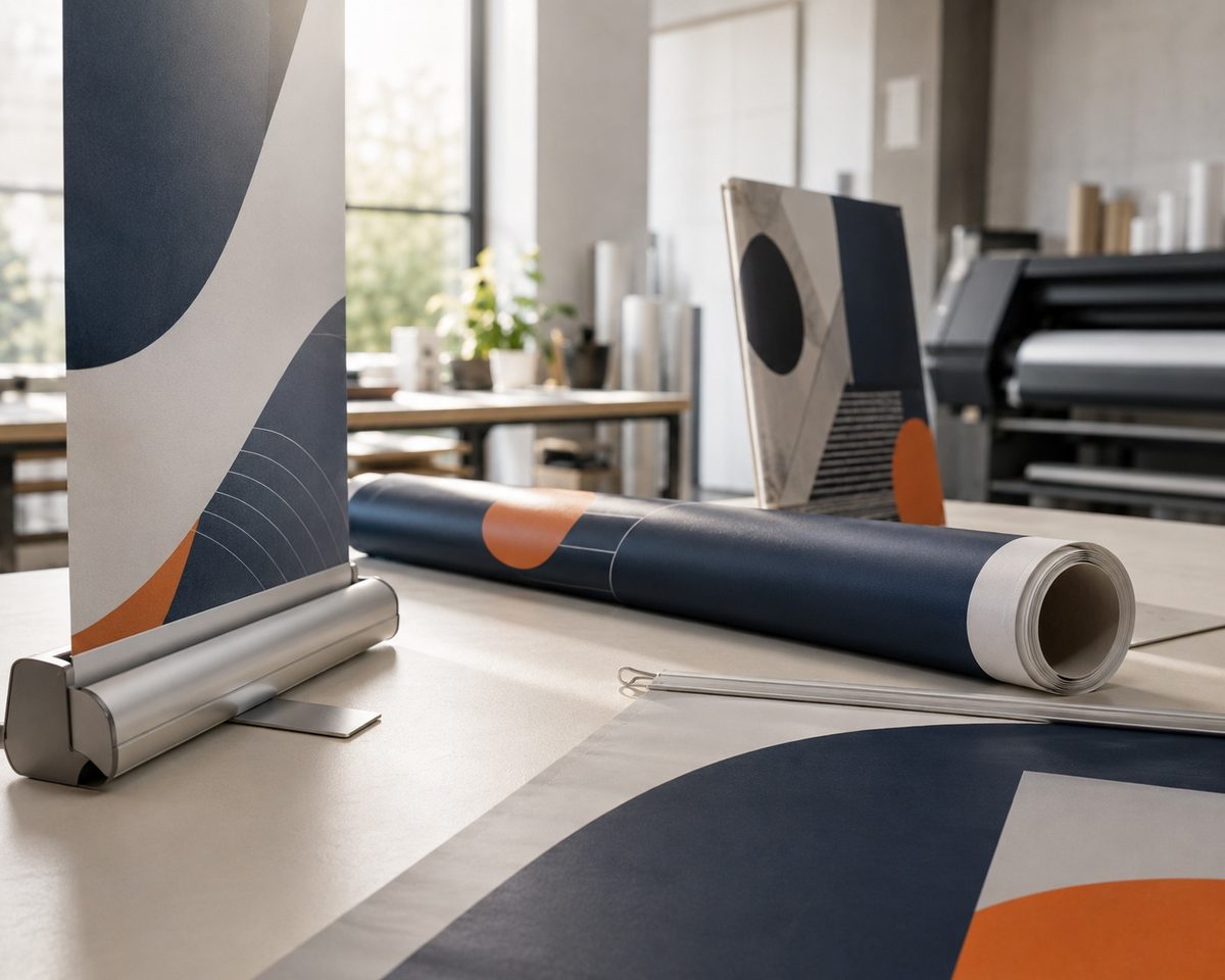 Impression événementielle Graphic Ouest — roll-up, kakémono, signalétique