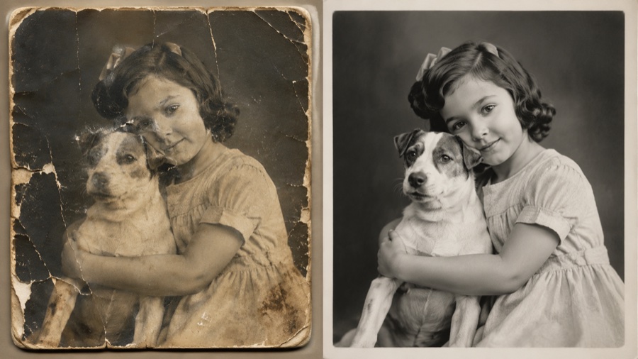 Restauration de photos anciennes en Sarthe — Graphic Ouest